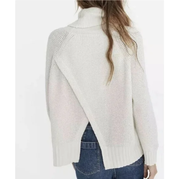 Women's Madewell Cowl Neck Sweater XS Off-White - Picture 10 of 10
